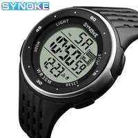 synoke digital movement male wristwatch countdown calendar alarm led display men electronic clock relojes para hombre montre