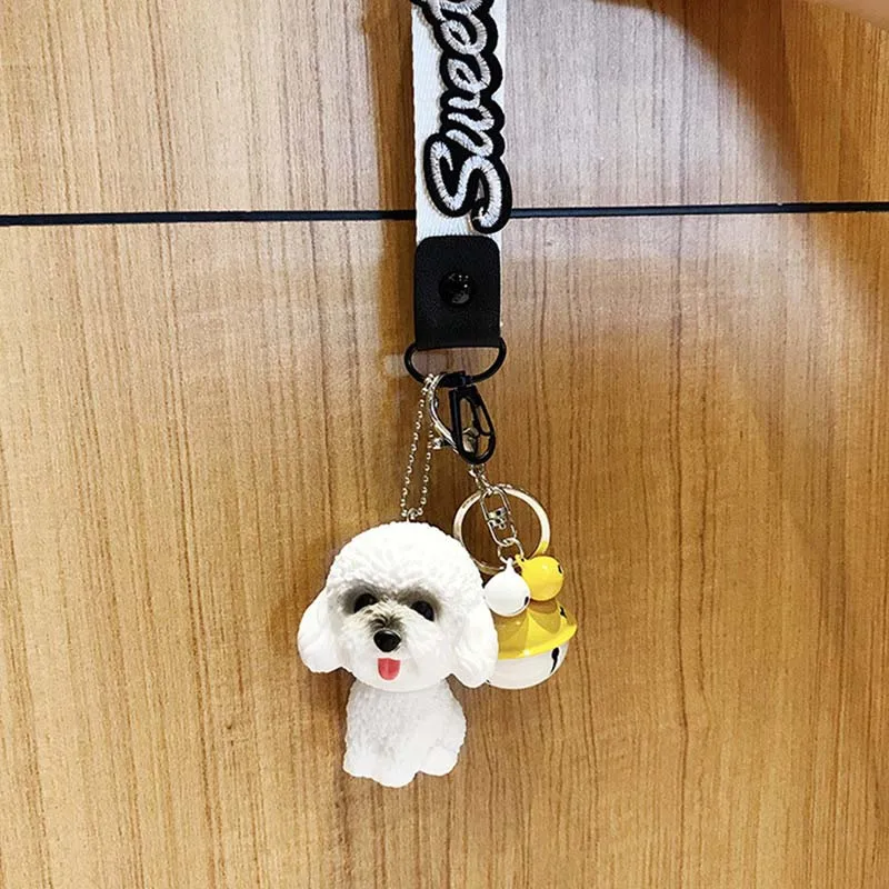 Новая кукла брелок для ключей милая плюшевая собака подвеска ордена женская