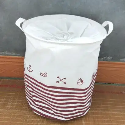 Новая версия Zakka, тканевая Водонепроницаемая корзина для одежды, грязный бочонок, Складные Игрушки для одежды, креативная утолщенная корзина для хранения белья - Цвет: D