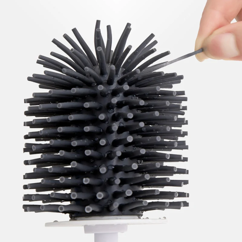 Силиконовая щетка ONEUP TPR для чистки ванной комнаты чистящая с длинной ручкой