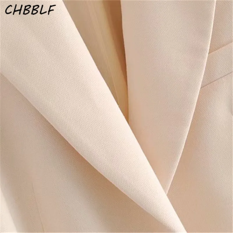 Женский Стильный однотонный Блейзер CHBBLF с поясом бантом пальто отложным