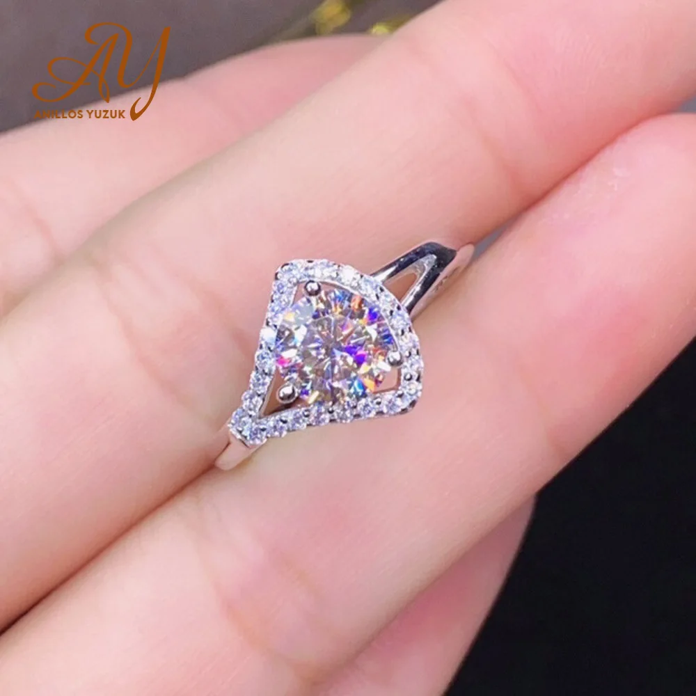 

Anillos Yuzuk Dazzling Sparkling Engagement Finger Rings For Women Solid Silver 925 Jewelry Wedding Statement Female Bijoux Gift