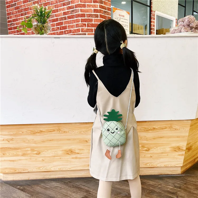 Детская сумка через плечо из ПУ кожи с изображением ананаса 2020 | Багаж и сумки