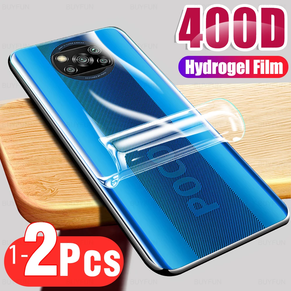 

Защитная пленка для задней панели, Гидрогелевая пленка для Xiaomi Poco X3 NFC M3 Pro 5G F3 F1 F M X 3 GT X3pro X3 nfc, не защитное стекло