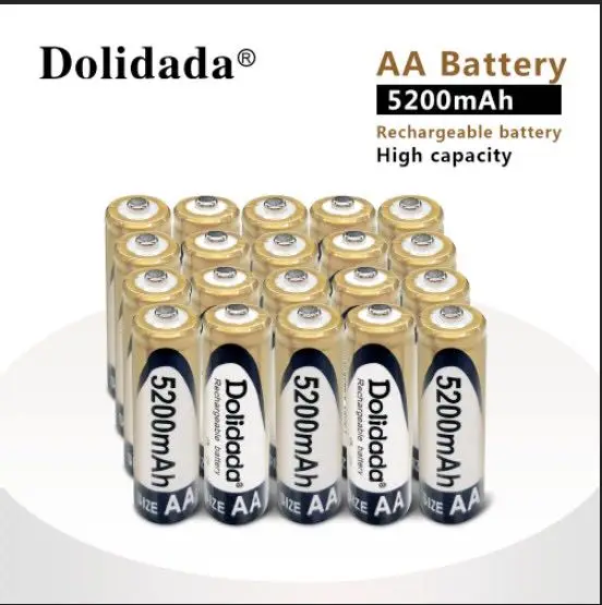 1 2 V AA 5200 mAh перезаряжаемая батарея Ni MH часы мыши компьютеры