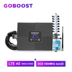 Ретранслятор 4G LTE 4G DCS 1800 МГц, Усилитель сотового сигнала GSM 2G с ЖК-дисплеем для мобильный телефон, усилитель сигнала Yagi + кнутовая антенна