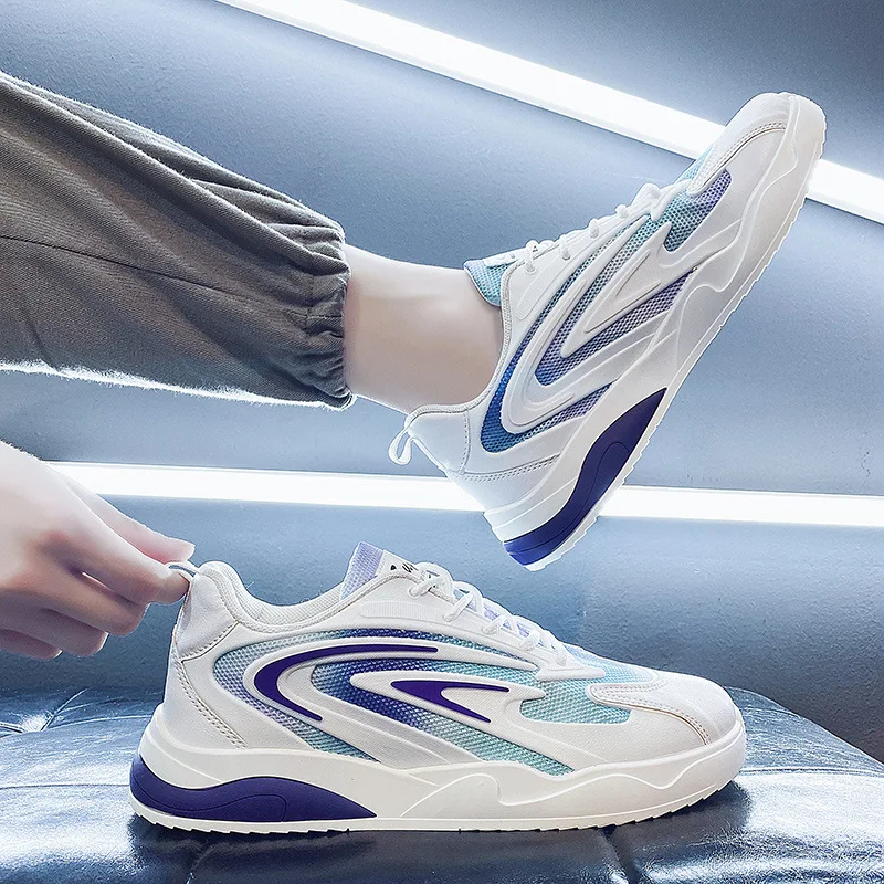 

Men Running Sport Shoes Chunky Casual Sneakers Male Lightweight Footwear Breathable Platform Blade Walking Sneakers