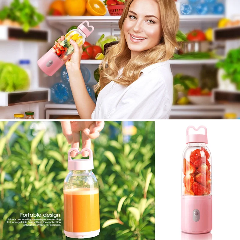 

Electric Mini Juicer Cup USB Rechargeable Plug-in Portable Fruit Vegetable Blender Mixer ALS88