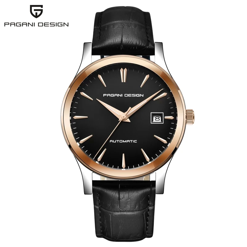 PAGANI DESIGN Top Brand Luxury Men's Automatic Mechanical Watch Fashion Waterproof Automatic Date Waterproof Leather Watch часы