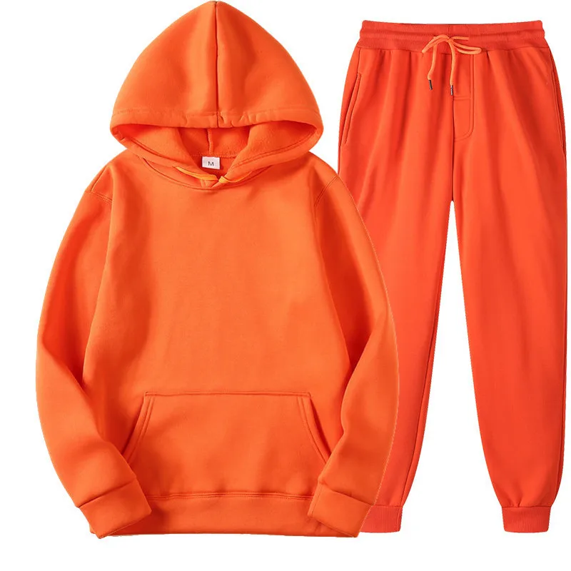 

Winter Women's Oversize Hooded Pullover Sweater Long Sleeve Hoody Women's Couple Hoodies Sweater Suit Sweatsuit Paired Clothes