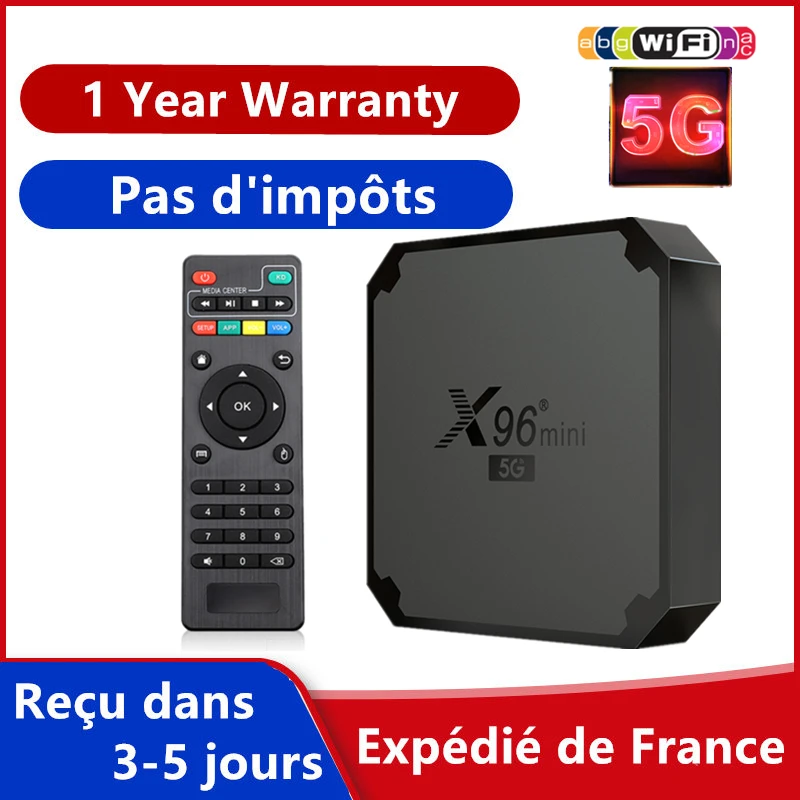 Лучший Iptv Box X96 mini 5G 2G 16G Android TV 9 0 S905w4 4k M3u Smart Ip tv Set Top neo Бесплатная доставка из