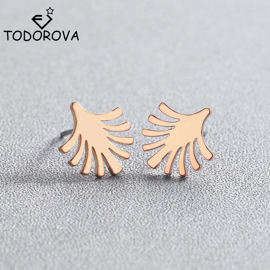 Серьги Todorova из нержавеющей стали с искусственными ладонями для женщин серьги