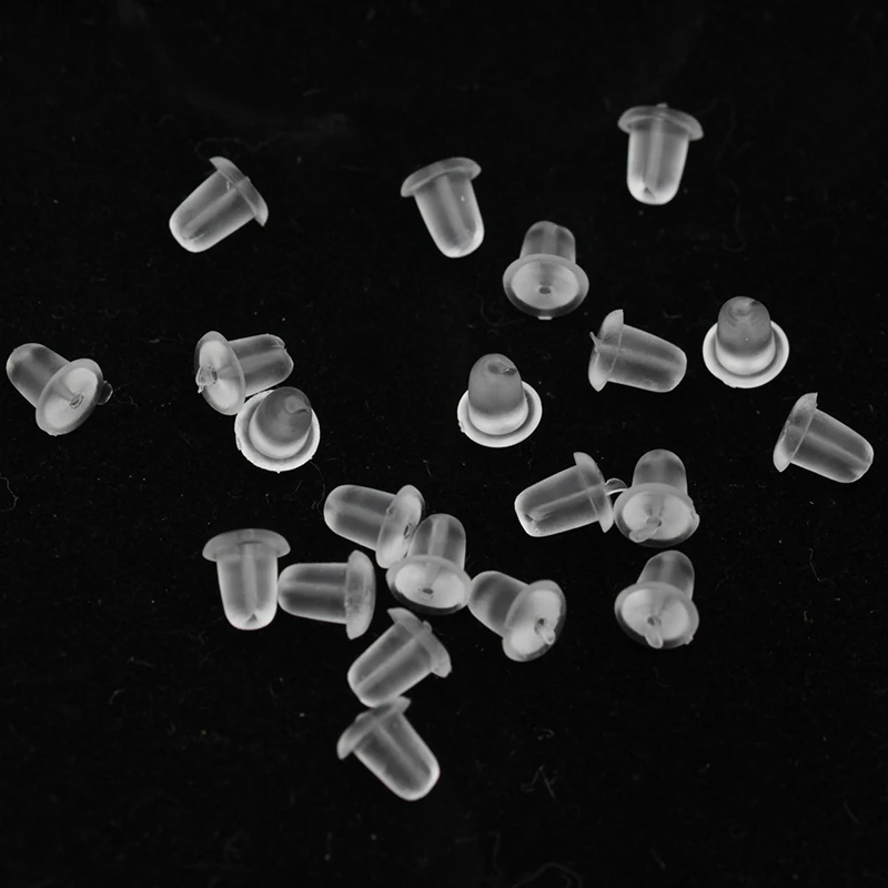 100p пустые плоские/Искусственные штифты гайки гвоздики заглушки для сережек