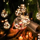 Новинка, светодиодная гирлянда-занавеска, Световой шар, Санта-Клаус, рождественские украшения для дома, Рождественское украшение для елки, новый год 2022, Рождество, новогодние украшения, подарки на новый год 2022
