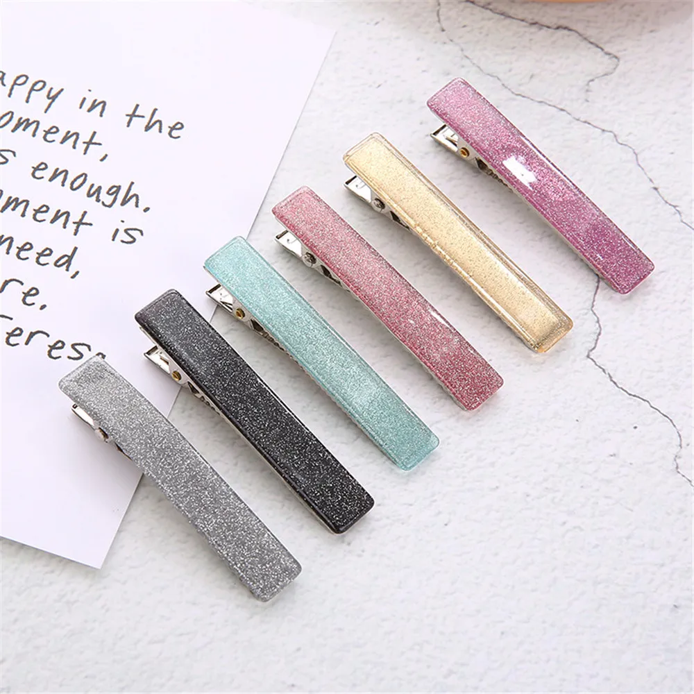 Новые модные женские блестящие заколки для волос из ацетата заколка в виде