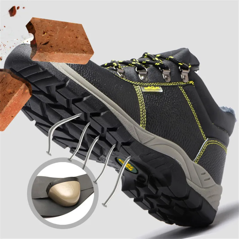 UPUPER/мужские рабочие ботинки со стальным носком мужские ботильоны с защитой от