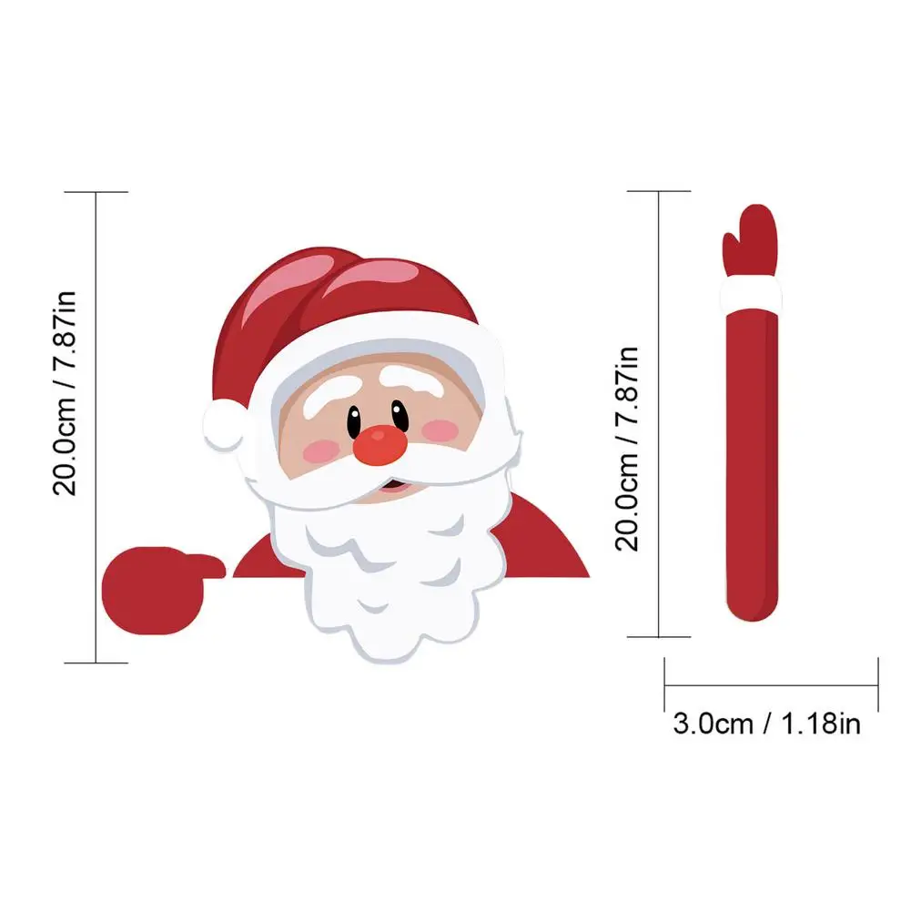 

Santa Claus Car Rear Wiper Sticker Rear Windshield Sticker Decal Car Sticker PVC Adhesive Wiper Sticker Christmas Decorations