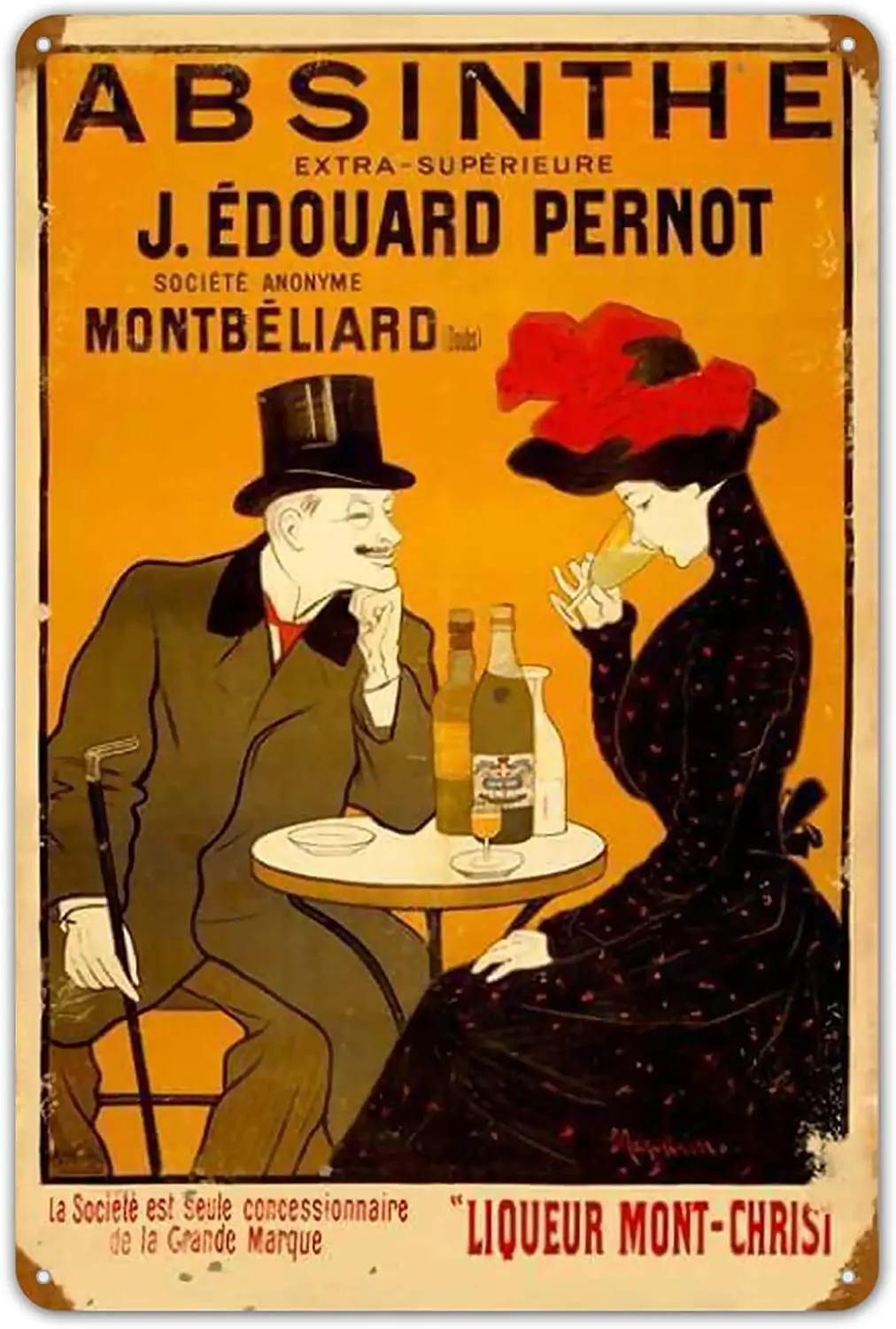 

Tin Signs Vintage Absinthe Cafe Metal Sign Poster Plate for Kitchen Shop Restaurants Home Bar Wall Decor 8 x 12 inches