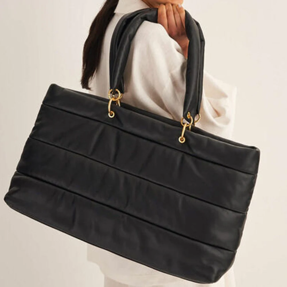 

Fashion Vintage Women Totes Handbag Striped Designer Style Soft