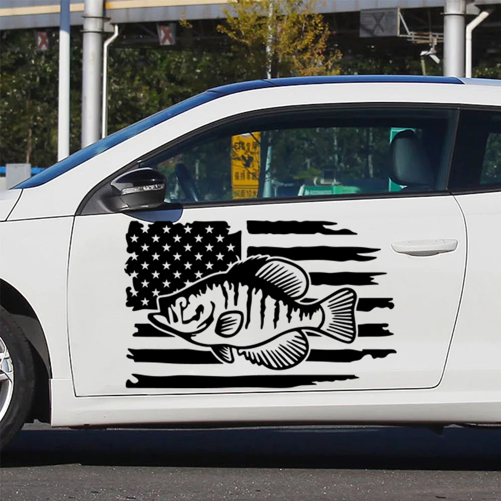

Car Door Hunter Fish Car Sticker Vinyl Car Styling Auto Engine Cover Door Window Car Decal