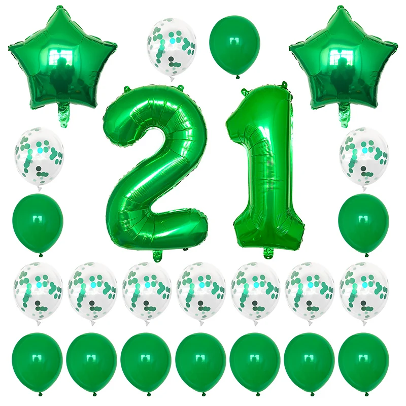 День рождения набор воздушных шариков с воздушные шары из фольги в виде цифр