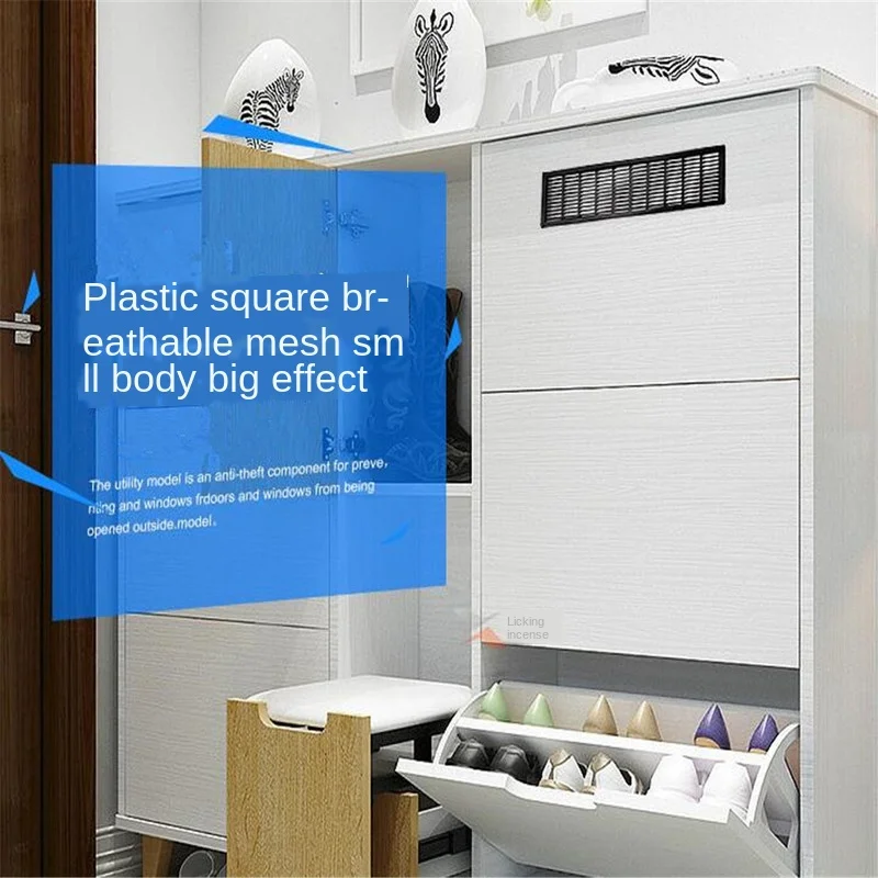 Пластиковая прямоугольная вентиляционная воздухопроницаемая Решетка