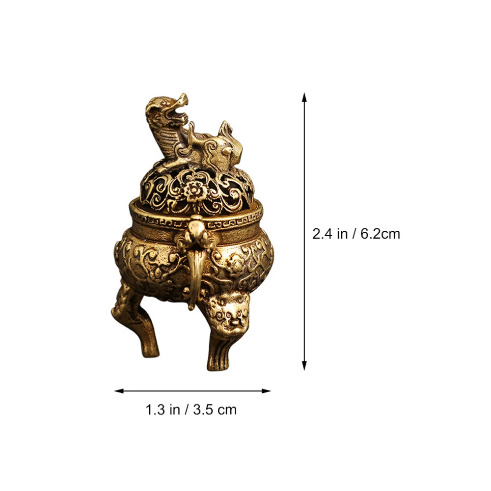 

1Pc Tripod Incense Burner Chinese Style Incense Burner Home Decoration