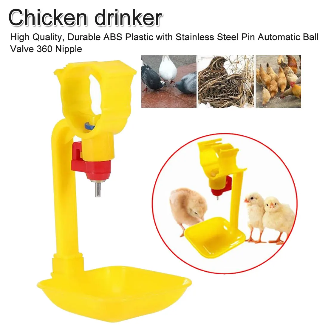 Поилка для птицы 10 шт. поилка кур подвесные чашки чаша Автоматическая Вода