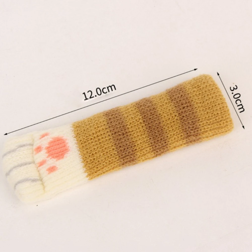 4 шт./компл. милый кот Paw Стол ног носки ножка стула чехлы протектор для пола
