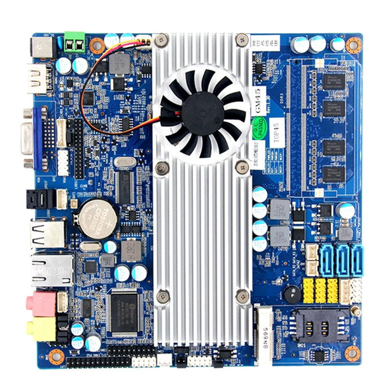 Дешевые мини itx Intel GM45 + ICH9M чипсет T7100 процессор PGA479 Материнские платы на бортовой