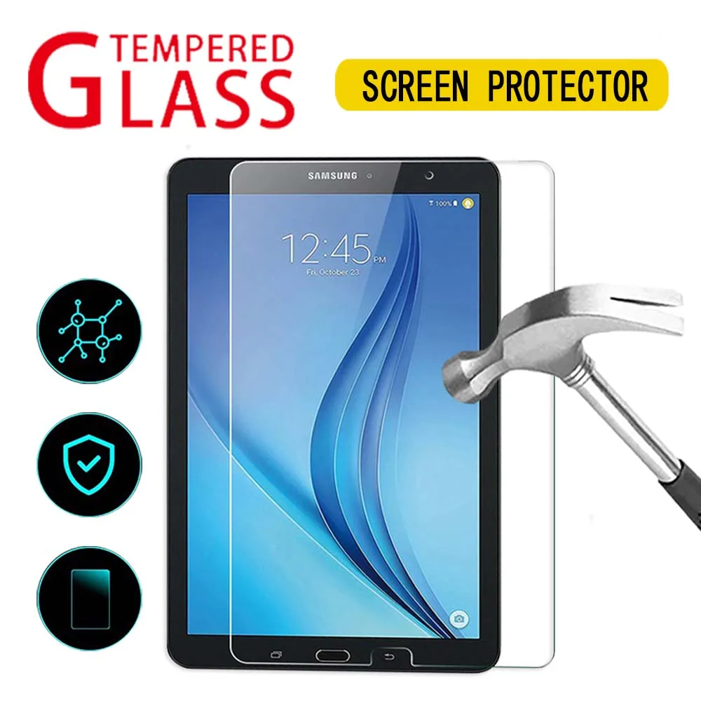 Protector de pantalla de vidrio templado para tableta Samsung Galaxy Tab E,...