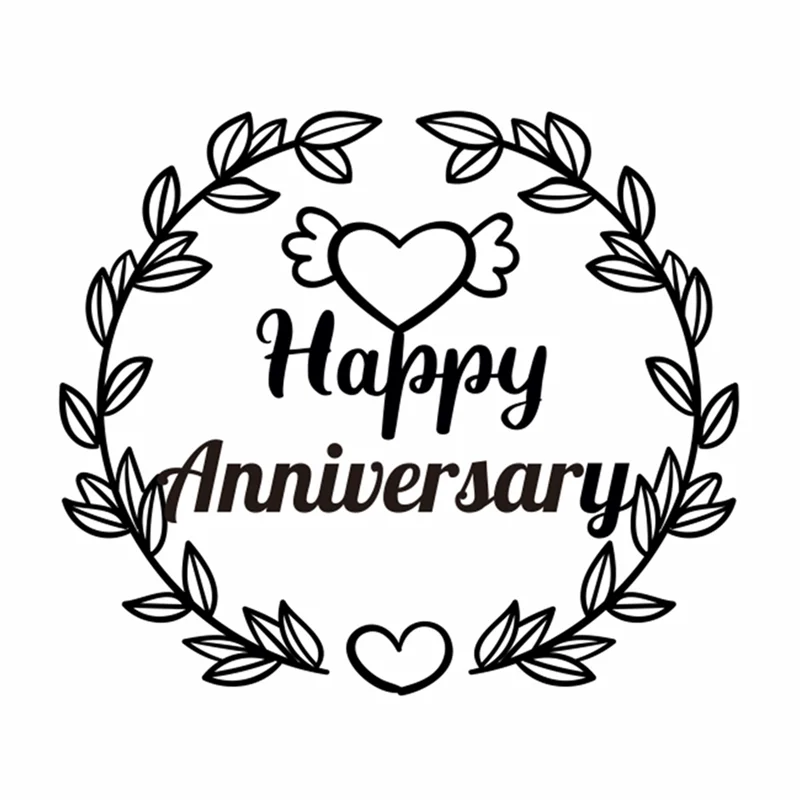 Счастливые юбилейные трафареты букв любовь металлические режущие штампы для