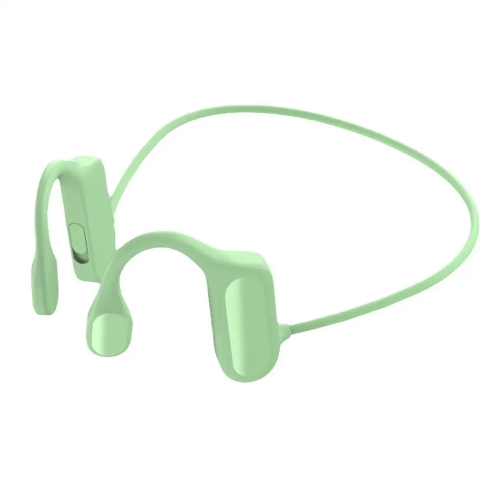

1pc Bone Conduction Headphones Bluetooth Wireless Sports Stereo Hands-free Headset Microphone Hook Earphone For Running Ear W5Z4