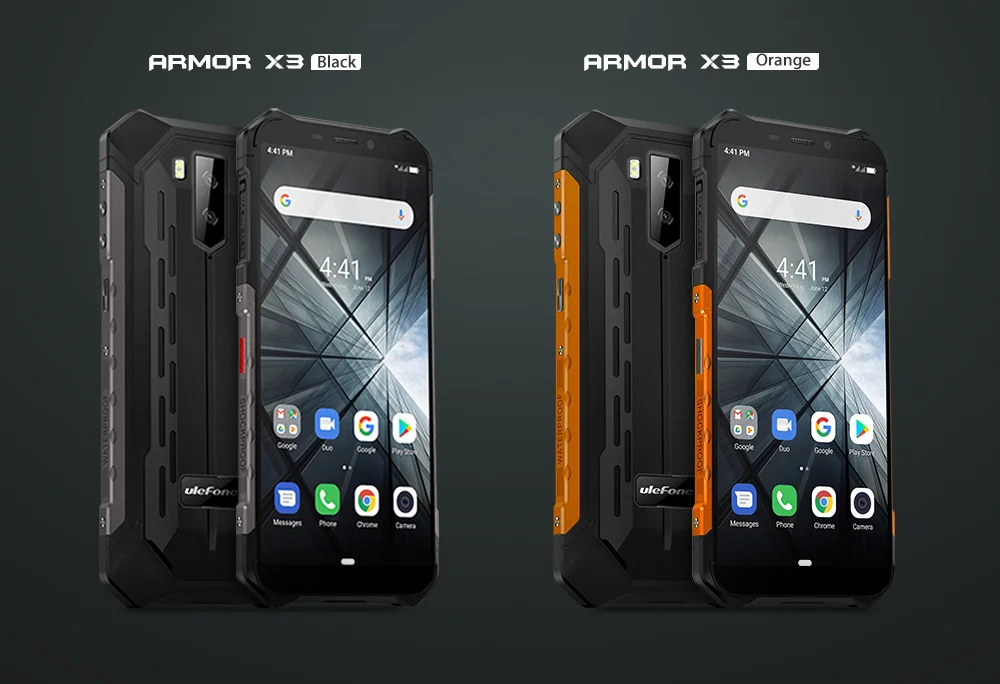 Ulefone Armor X3 прочный смартфон Android 9,0 IP68 Android 5," 2 ГБ 32 ГБ 5000 мАч 3g прочный мобильный телефон Android