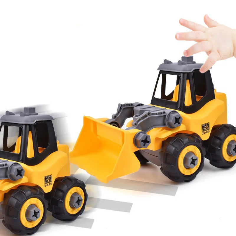 

Excavator Bulldozer Engineering Vehicle Screw Assemble Simulation Car Educational Toy
