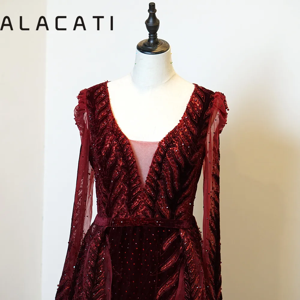 Красное вино дизайнерское роскошное бархатное модное сексуальное вечернее