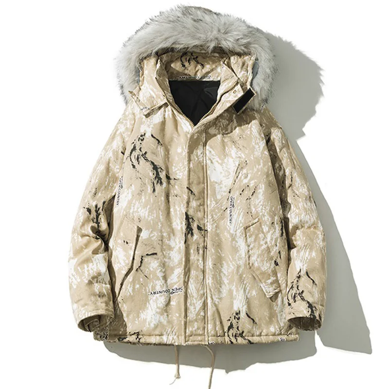 

Plus Size Down Cotton Jacket Women's Long Cotton Jackets Winter Warm Jackets Hooded Camouflage Parka Overcoat Abrigo Mujer 5XL