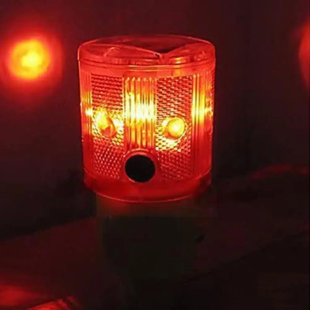 Solar Powered Traffic Warning Light Led Bulb Lamp For Construction Site Harbor Road Emergency Lighting Indicator Li W1i5 | Автомобили и