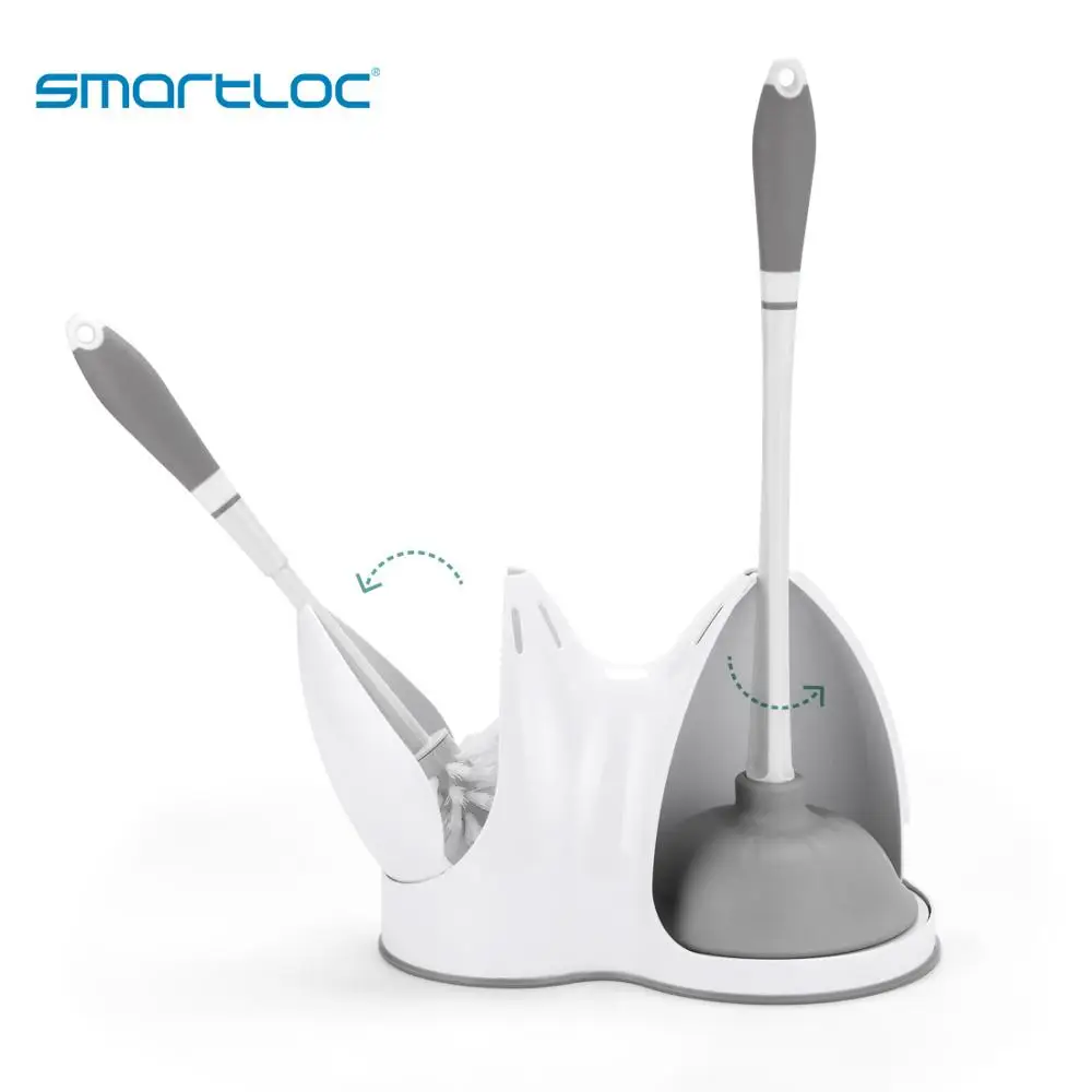 Набор 2 smartloc пластиковая подставка держатель туалетной щетки набор присоска