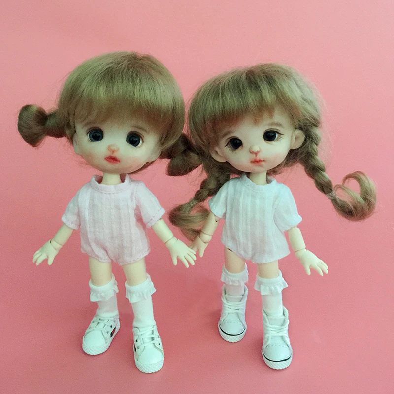 

Ob11 кружевное платье в кукольном стиле GSC глины hand-made BJD Жасмин Ymy однотонный облегающий Костюм Мягкий глиняная кукла пердеть, платье куклы дл...