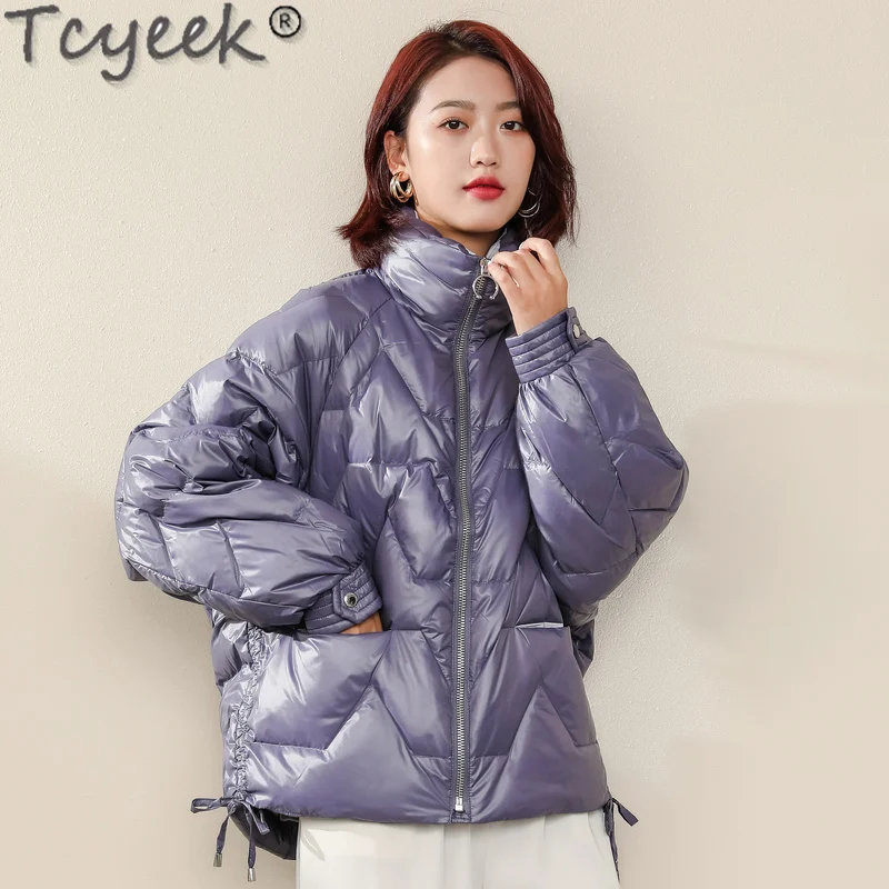 

Tcyeek Women's Down Jacket Autumn Winter Coat Female Short 90% White Duck Down Jackets Korean Parkas Woman 2020 Abrigo Mujer 45