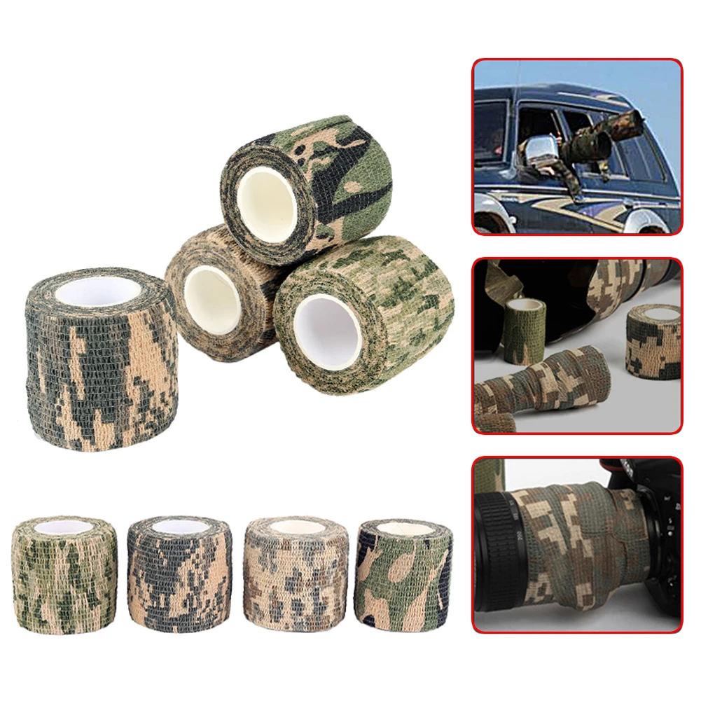 5 см x 4 м Армейский Камуфляж для активного отдыха походов охоты стрельбы