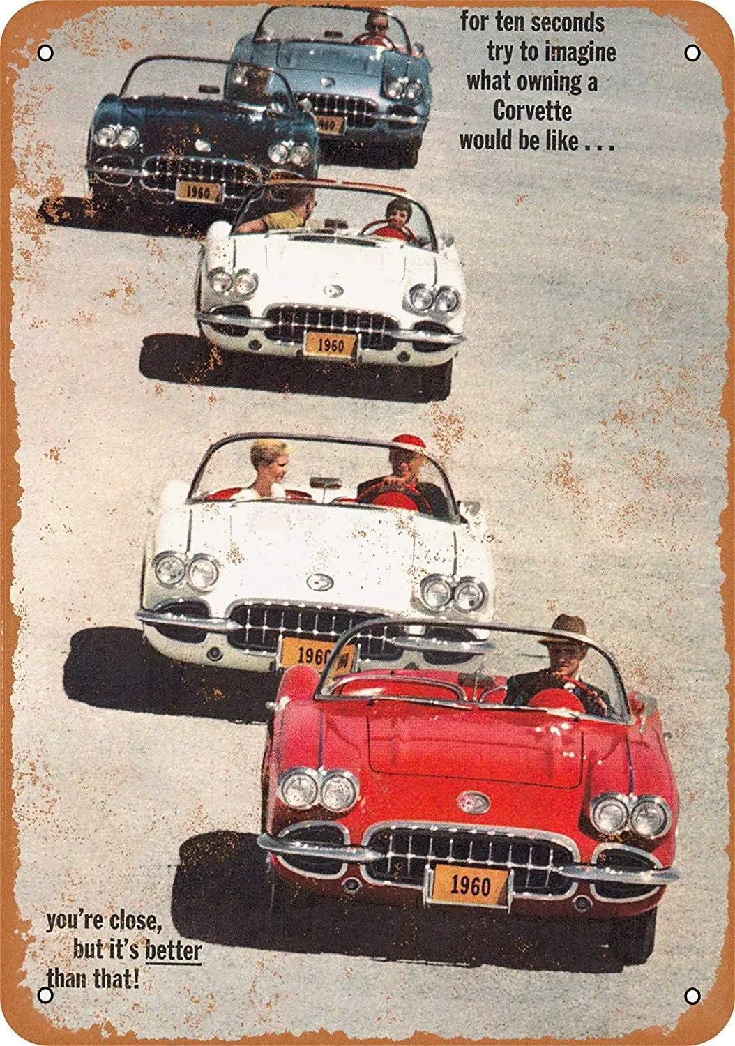 

SRongmao20x30 Metal Sign - 1960 Corvette