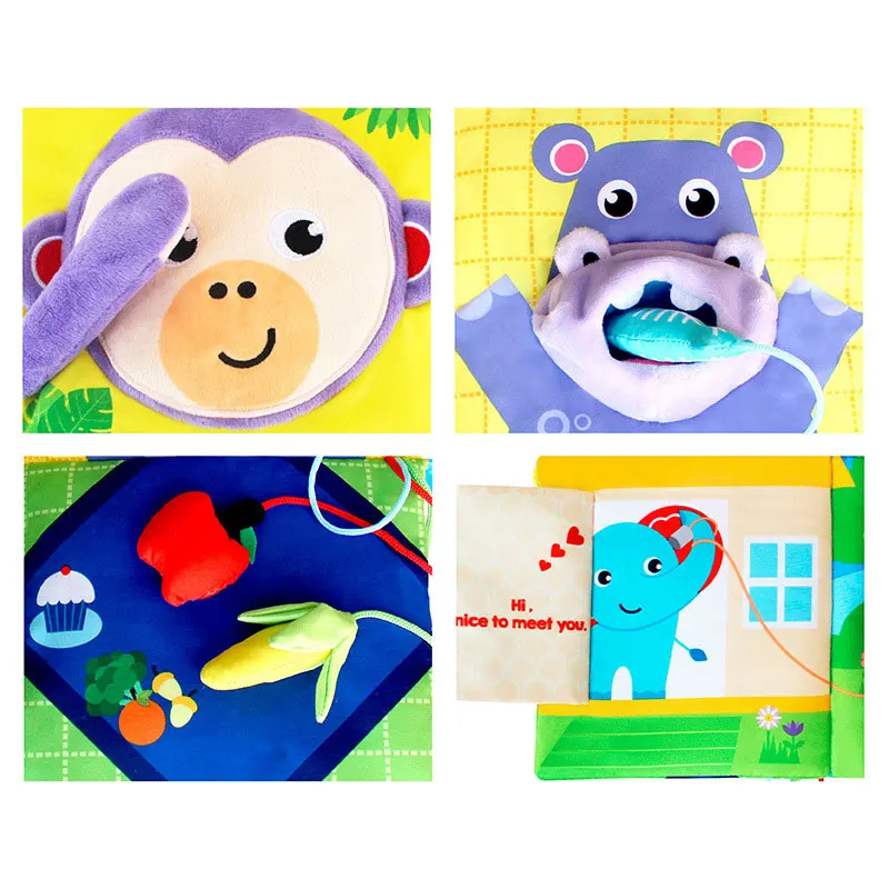 Книга Детская Мягкая тканевая для детей 0-12 месяцев | Игрушки и хобби