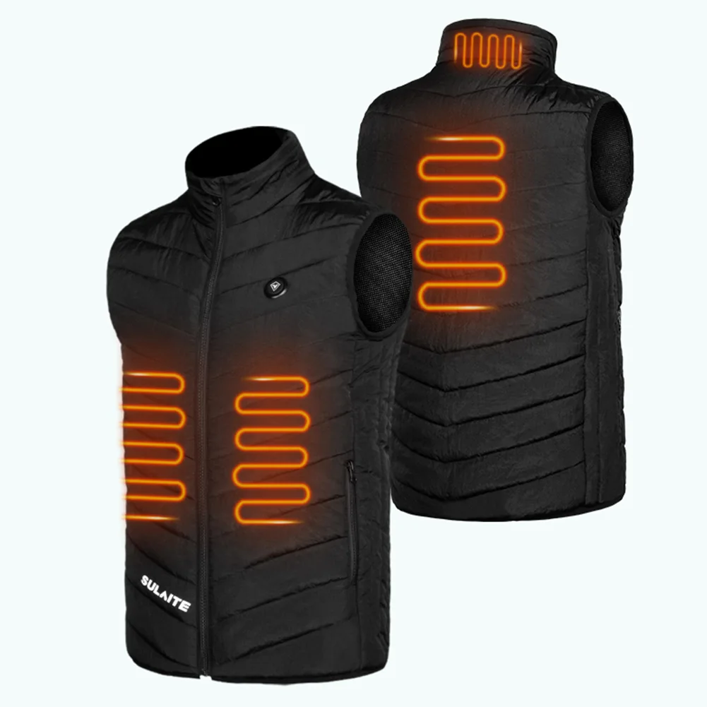 

New SULAITE Three-Speed Adjustable Temperature Control Rechargeable Down Heating Vest Jacket for Women And Women's Warm Jacket