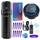 Мачты с разъёмом для регулируемым ходом Перманентный макияж тату-машинка комплект с OLED Дисплей Питание картридж иглы татуировки Kit