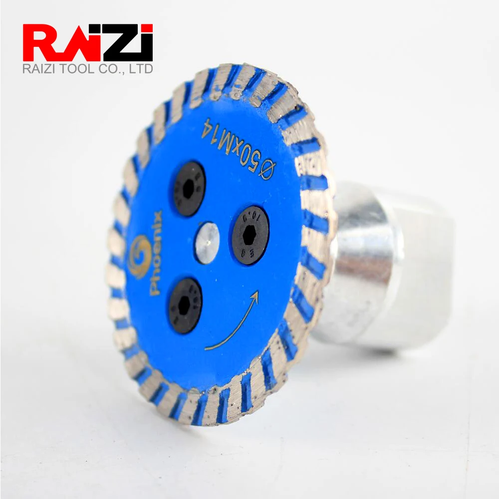 

Raizi Phoenix diamond cutting grinding engraving saw blade 25/30/35/40/50 mm removable flange concrete stone carving saw disc
