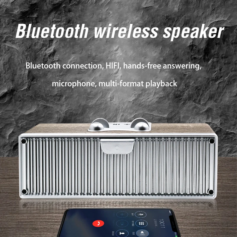 

NBY 8820 Portable Wireless Bluetooth Speaker FM Radio TWS Computer Super Bass Subwoofer Loudspeakers Phone Holder for PC Phone