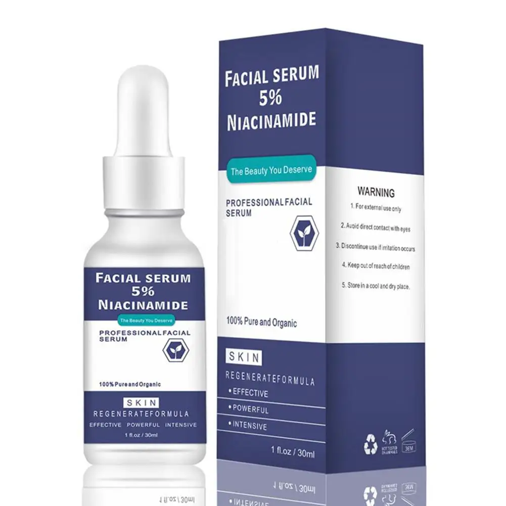 

30ml Facial Serum Niacinamide Solution Vitamin B3 Pore Shrinking Firming Whitening Brighten Moisturizing Essence Skin Care