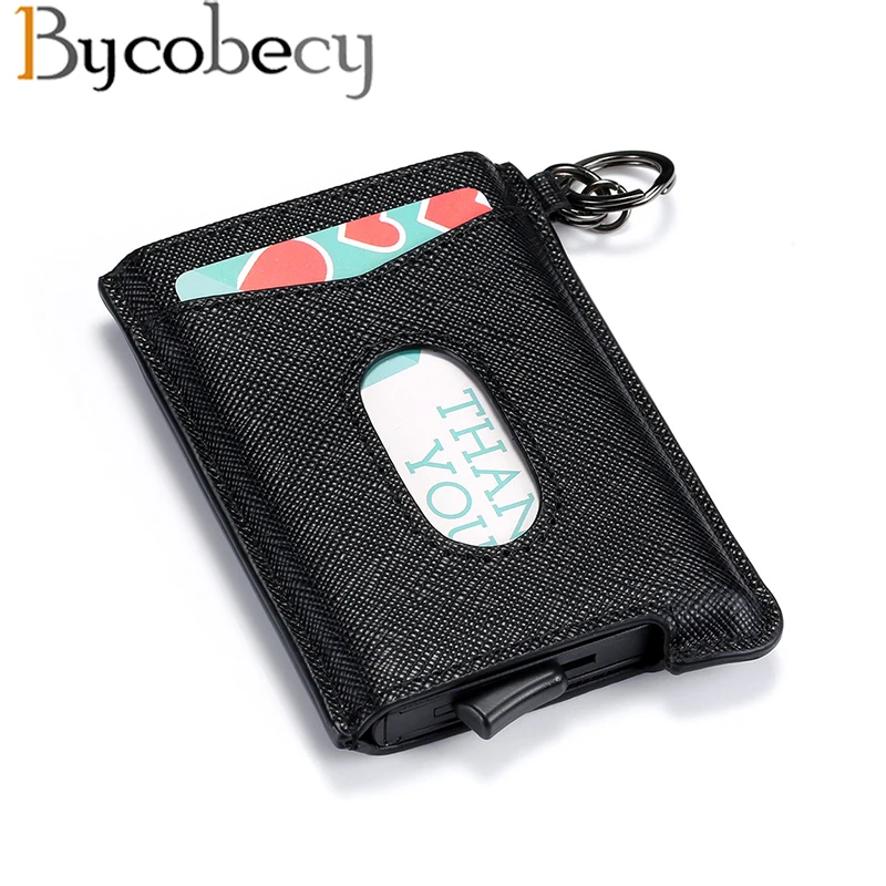Смарт-кошелек Bycobecy с RFID-защитой держатель для карт тонкий противокражный